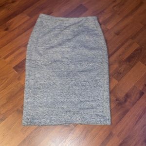 Gray pencil skirt